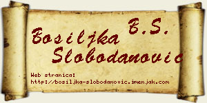 Bosiljka Slobodanović vizit kartica